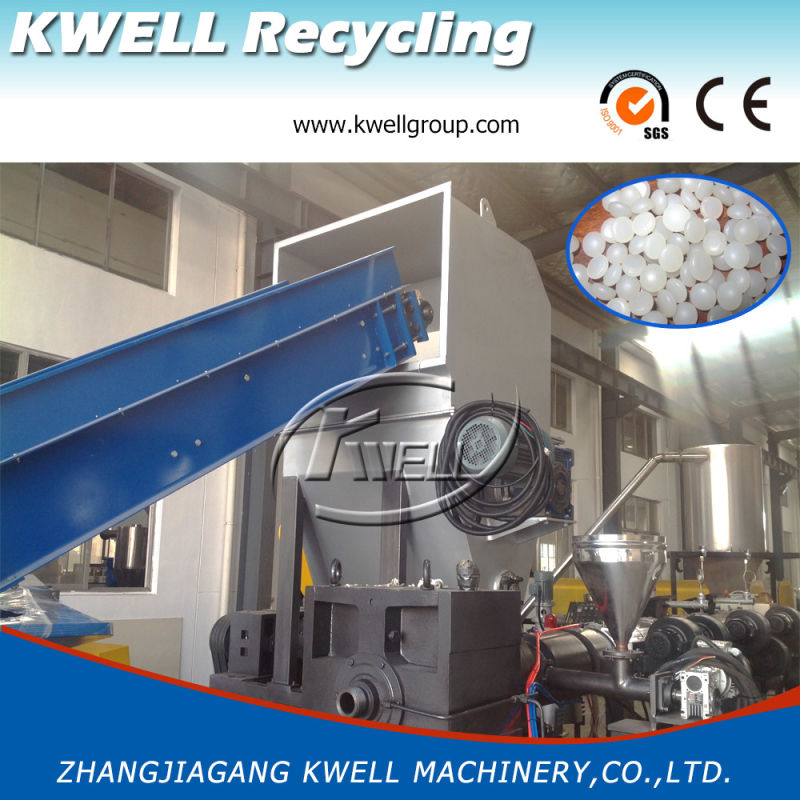 PE PP Recycling Extruder, Flake Granulator, Plastic Pelletizing Machine