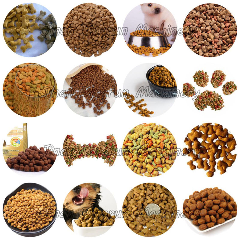automatic dry animal dog pet cat food pellet production extruder machine