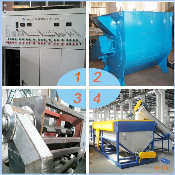 Waste Plastic Recycling Line PE Film Washing Production Line (PE 500)