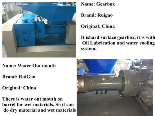 Single Screw Waste Plastic HDPE LDPE Extruder Machine
