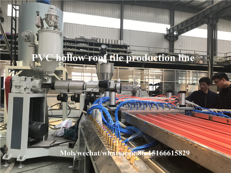 PVC Hollow Roof Tile Extruding Machine/Extruder/Making Machine