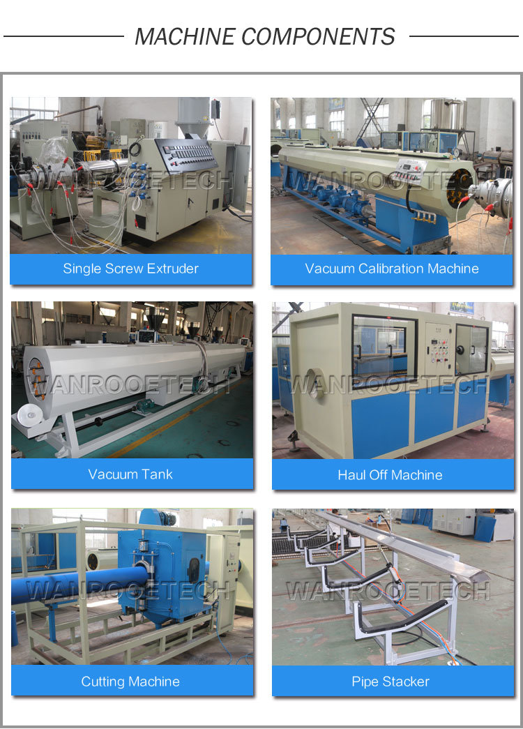Competitive Price LDPE/HDPE/PP/PE/Pb/PS Plastic Extruder Pipe Production Machine