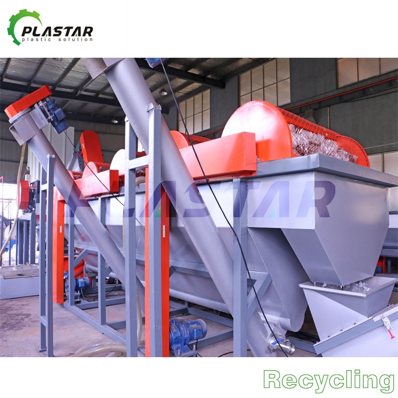 Automatic PE PP Scraps Plastic Washing Machine Plastic Recycling Line