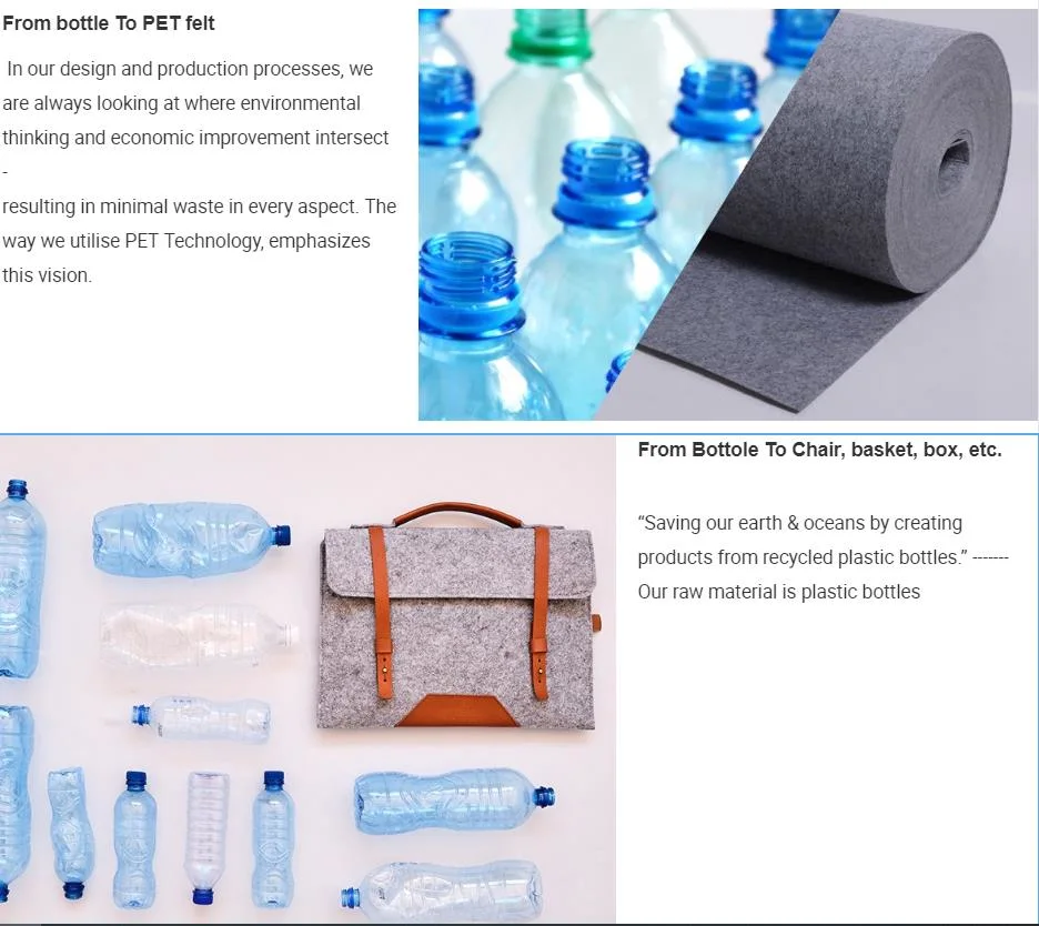 Recycled Plastic Bottles Grs RPET Recycled Polyester Fabric for Clean Recycling Bag