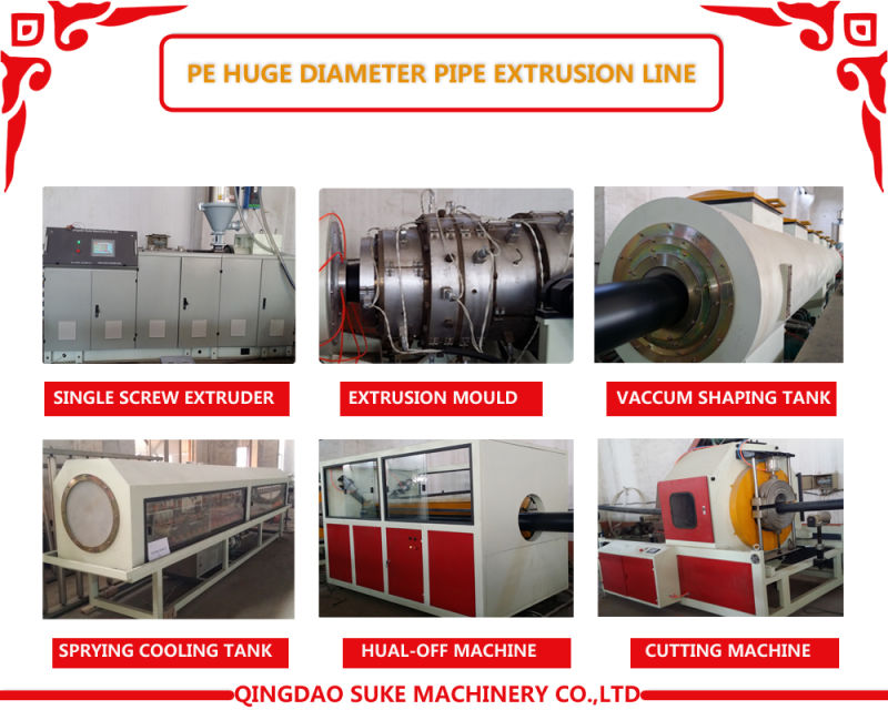 Plastic PE/PP/HDPE/LDPE/PVC Water Gas Pipe/Conduit Pipe/Tube/Hose Extrusion Making Extruder Machine