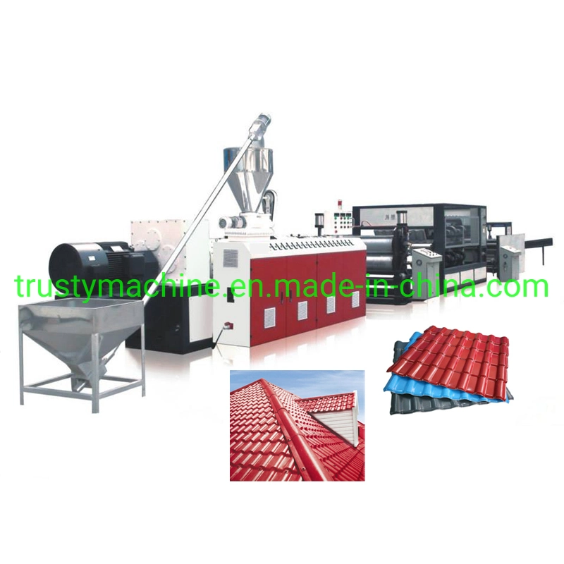 PVC Corrugated Board Extruder Machine/Plastic Roof Sheet Production Line