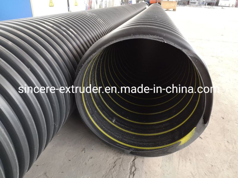 HDPE Spiral/Sewage Pipe Extrusion Machine, HDPE Winding Pipe Manufacturing Extruders