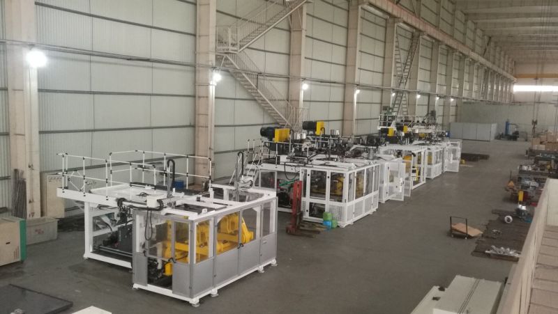 Double Station for 8L Buckets Extrusion Plastic Moulding Machine
