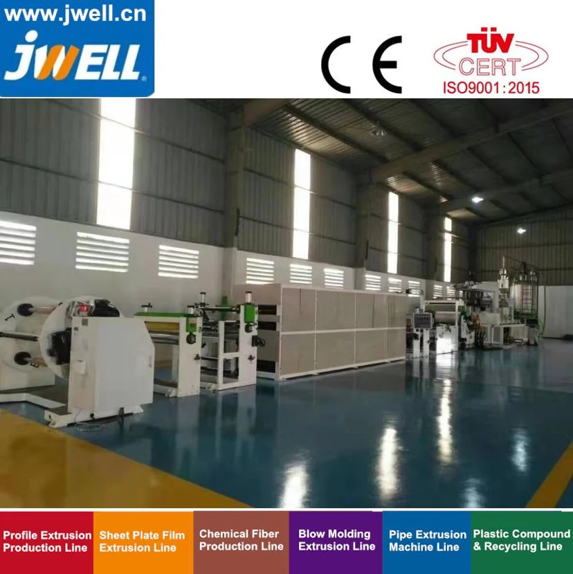 Jwell 450kg/H Good Transparency Pet Sheet Single Screw Extrusion Equipment