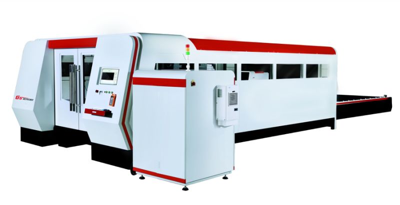 Laser Cutting Machine for Thick Steel Sheet with Exchangeable Tables