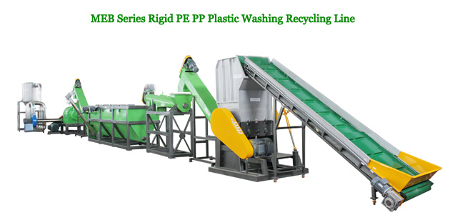waste PP PE plastic bottle washing recycling line