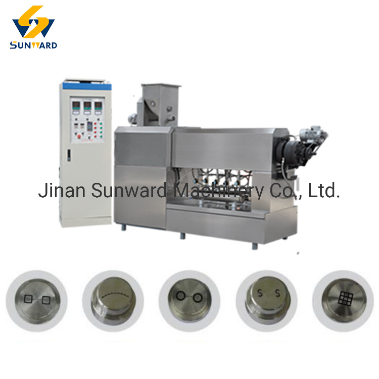 Pasta Macaroni Wheat Straw Extruder Production Line Snack Pellet Making Machinery