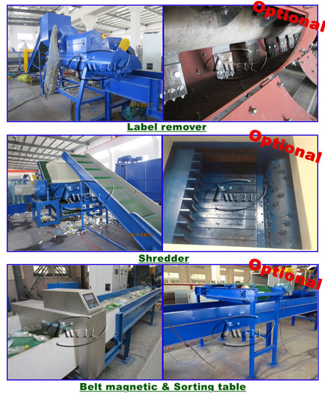 HDPE Bottle Recycling Line/Hard Plastic Washing Tank/Plastic Bottle Recycling Machine