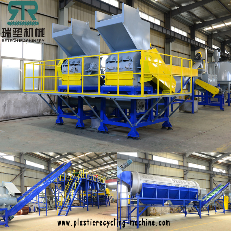 500kg/H~1500kg/H Pet Bottle Washing Plant for Recycling Pet Bottle to Flakes with Cold and Hot Washing
