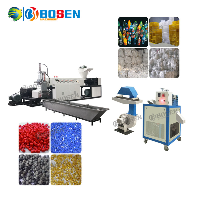 Two Stage Plastic Recycling Equipment Small Extruder Machine
