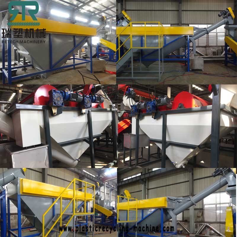 500kg/H~1500kg/H Pet Bottle Washing Plant for Recycling Pet Bottle to Flakes with Cold and Hot Washing