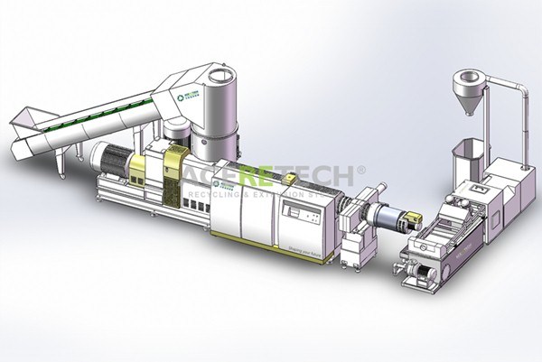 Simple Operation Plastic Recycling Machine for EPE Foaming Re-Pelletizing