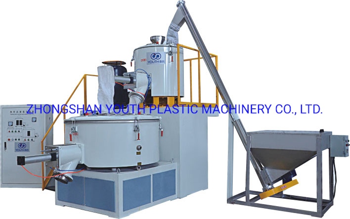 Plastic PVC Resin High Speed Mixer/High Speed Mixer for Compounding Plastic/Antique Heating Cooling High Speed Mixer