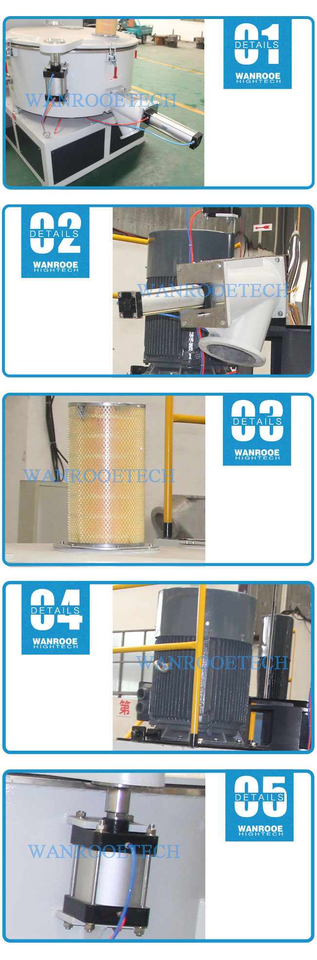 Factory Price Plastic Powder Mixer for Extruder Machine