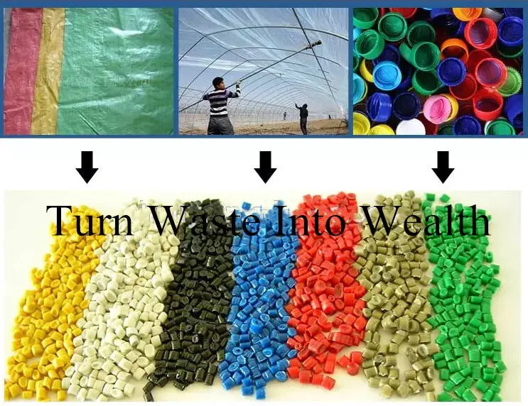 Supply Whole Set Plastic Pellet Making Machine PP/PE Pelletizing Machine Waste Plastic Recycling Granulator