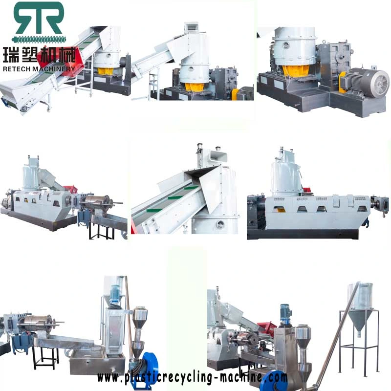 Post-Consumer LDPE LLDPE HDPE Leftover Film Grinding Recycling Pelletizing Production Line