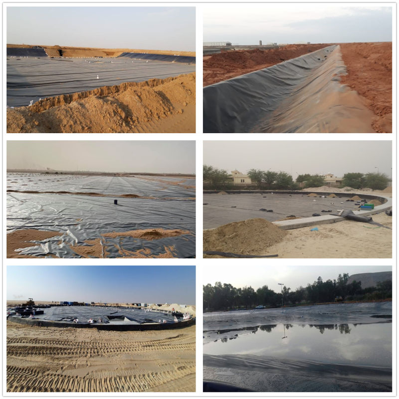 HDPE Geomembrane Liners with 0.75 mm Salt Solution and Brine Pond