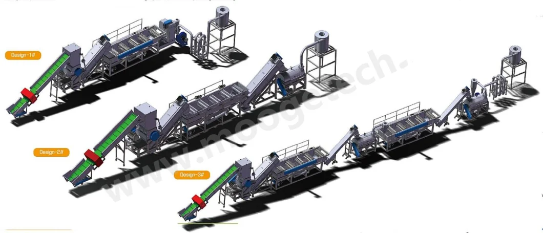 New Design Waste PP PE Recycled LDPE HDPE Plastic Washing Machine / Line / Plant / Equipment