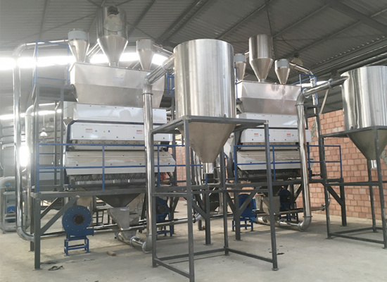 waste rigid pet bottle plastic recycling machine