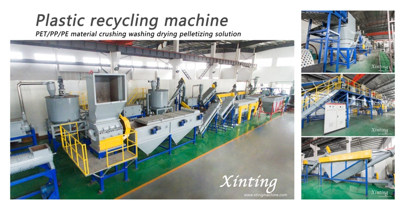 Cost of Plastic Recycling Machine Pet Bottle Waste Hot Washed Pet Plastic Bottle Recycling Machine