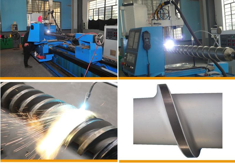 Screw Barrel for Extrusion Machine Plastic Machine Recycling Extruder Machine PP Plastic Strap Making Machine
