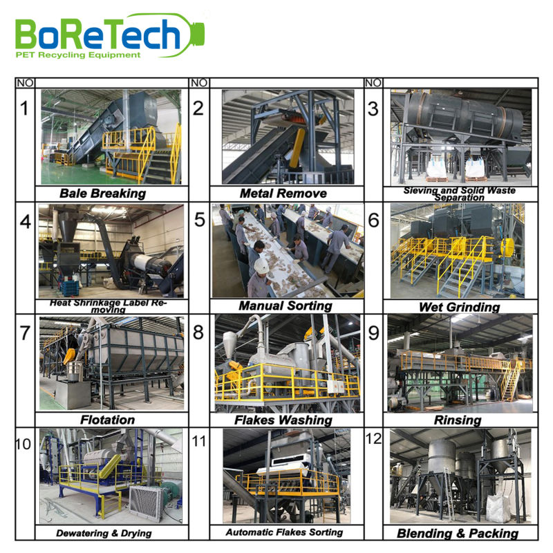 Dry Trommel for Waste Plastic Hot Washing Recycling System