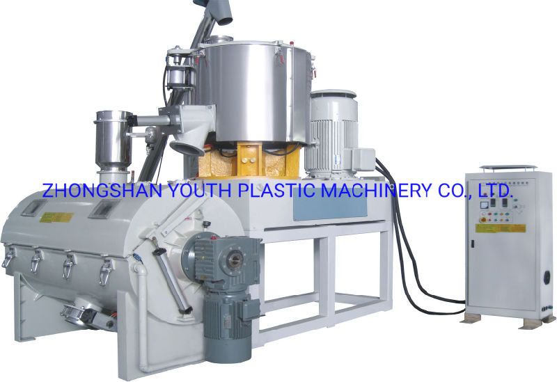 Plastic PVC Resin High Speed Mixer/High Speed Mixer for Compounding Plastic/Antique Heating Cooling High Speed Mixer