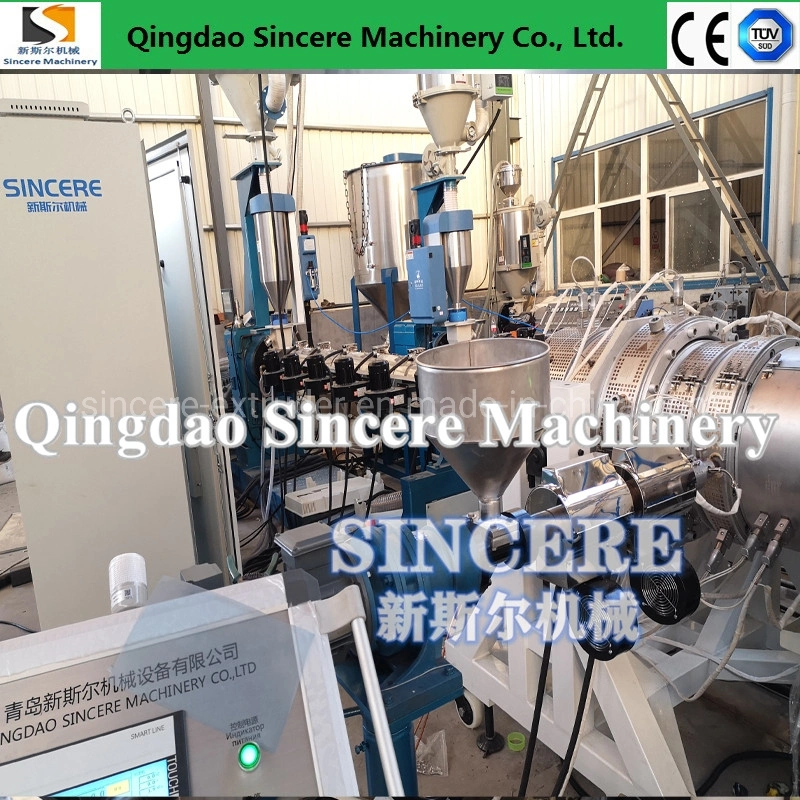 HDPE Water Supply Pipe Extrusion Line with Coating Layer, Triple Layer Plastic Pipe Extruder Machine