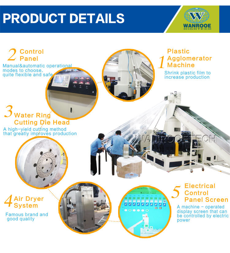Waste Plastic Pellet Extruder Granulation Machine