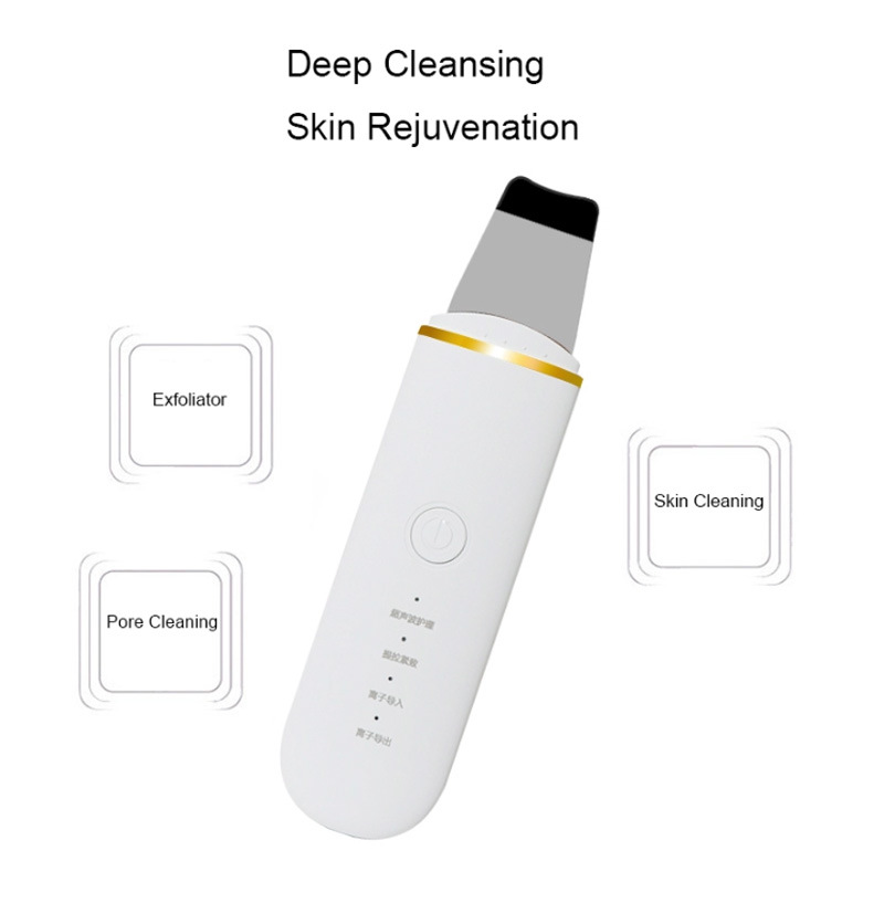 Wholesale Face Beauty Ultrasound Skin Scrubber Sonic Scrubber and Deep Cleansing Ionic Skin Scrubber