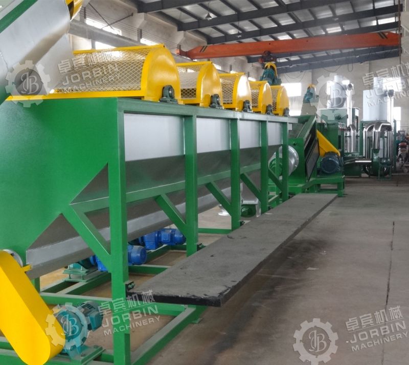Waste HDPE LDPE LLDPE PP PE Film PP Woven Bag Pet Bottle Plastic Recycling Washing Machine