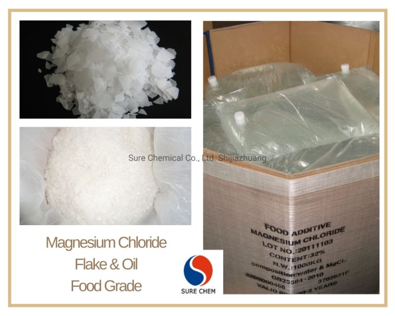 Natural Mineral Mgcl2 Magnesium Chloride Solution for Beauty Raw Materials