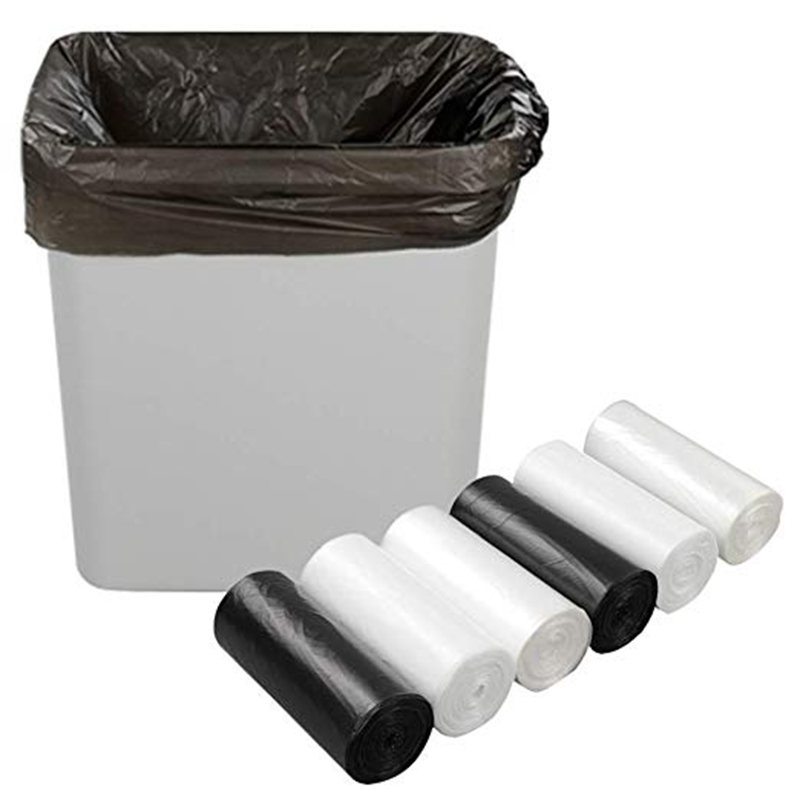 Disposable HDPE Plastic Trash Garbage Bags on Roll for Kitchen Waste