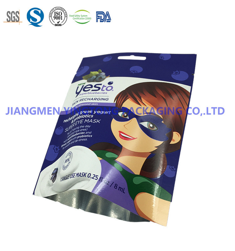 Plastic Cosmetic Packaging Bags Aluminum Foil Pouches for Eye Mask