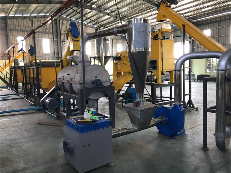 Economic recycled plastic waste bottle PET recycling line