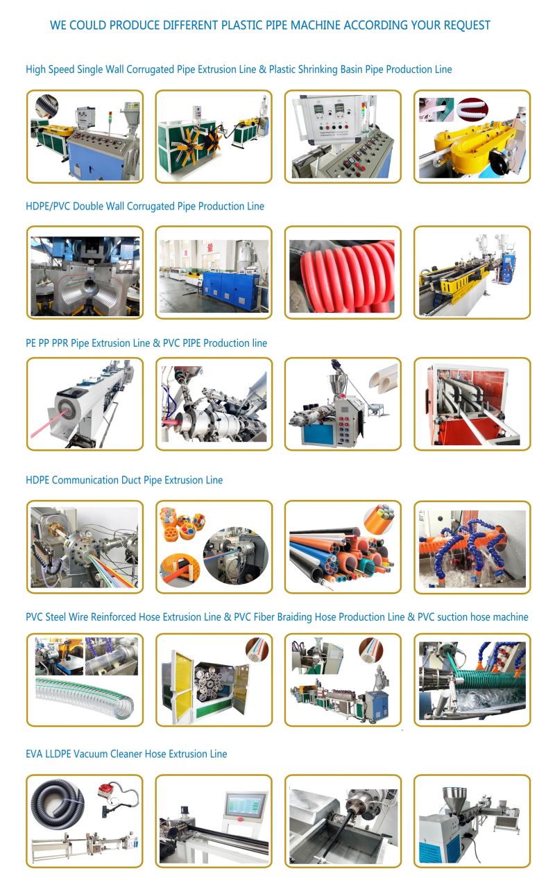 HDPE PPR PVC UPVC Water Pipe Making Machine/Plastic Water Drainage Pipe Production Line/Plastic Pipe Machinery Price