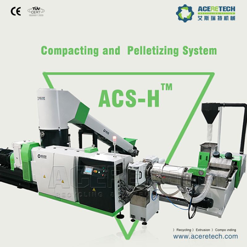 Aceretech Waste PP PE ABS PC HDPE ABS PC Plastic Scrap Recycling Granulator