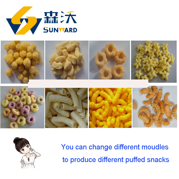 Twin-Screw Extruder Hot Sales Corn Curls Extruder Onion Rings Making Machine Extruder Snacks Extruder