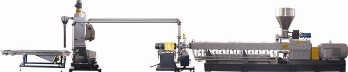 Plastic Masterbatch Filling and Compounding Double Screw Plastic Extruder