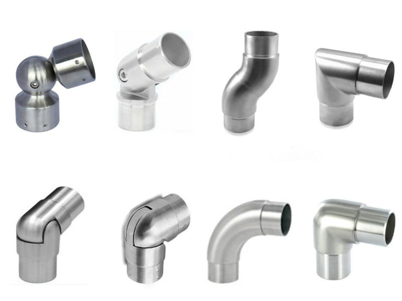 Square Tube Connectors 3-Way Flush Elbow Fittings