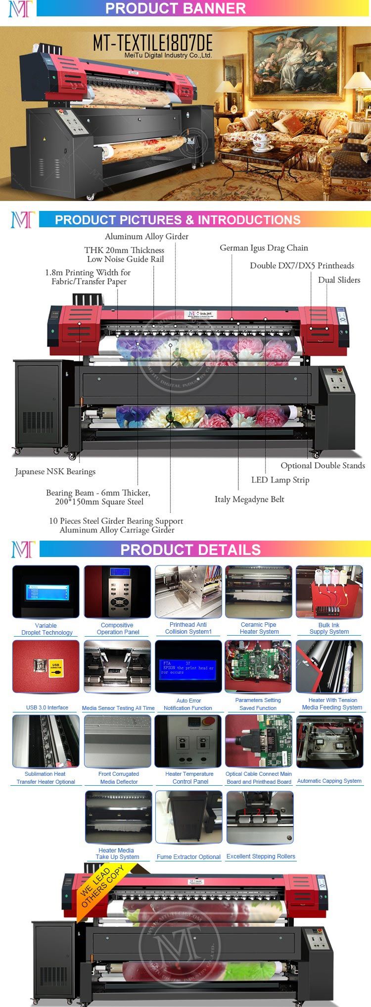Digital Printing Machine with High Speed and High Resolution for 3D Bedding