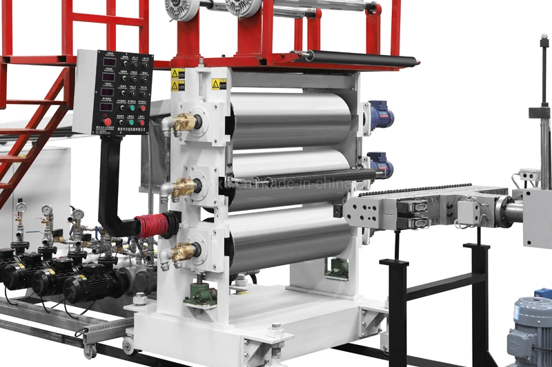 Two Lines Plastic Sheet Extruder Machine in ABS PC Material