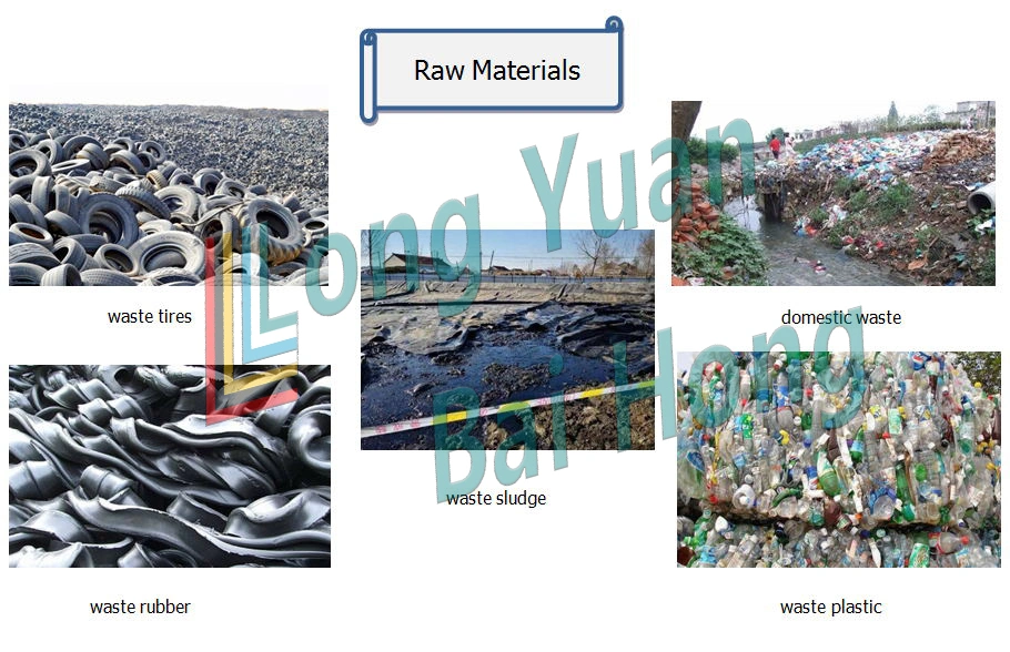 Urban Waste/Life Garbage Tyre Plastic Recycling Pyrolysis Machine