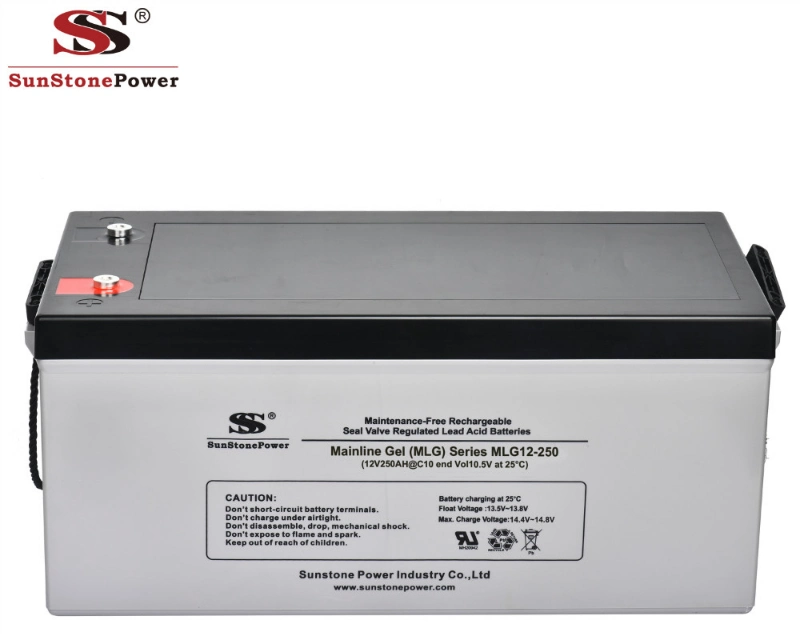 Rechargeable Battery Sealed Lead Acid Battery Sunstone Brand 12V 250ah Solar Battery