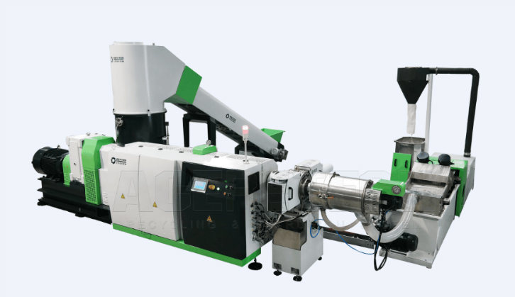Plastic Twin Extruder Recycling Machine in Pet Waste Film Granulator Machines